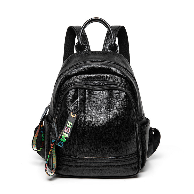 Women's Korean Trendy Fashion Soft Leather Backpacks
