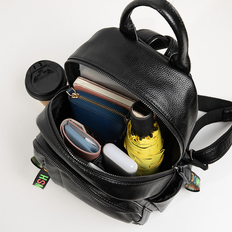 Women's Korean Trendy Fashion Soft Leather Backpacks