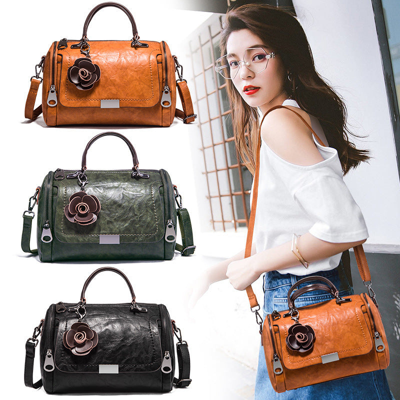 Women's New Korean Boston Pillow Soft Bags