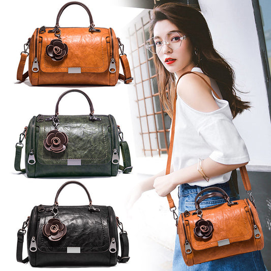 Women's New Korean Boston Pillow Soft Bags