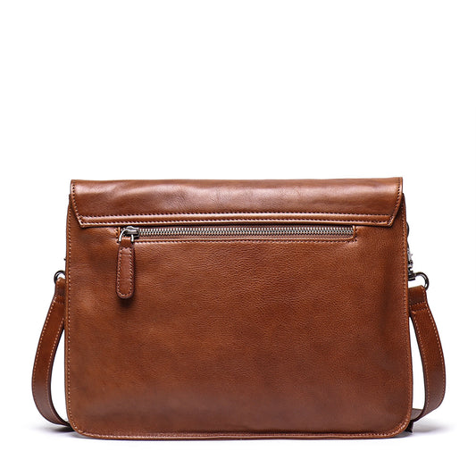 Women's & Men's & Vegetable Tanning Leather Handmade Chic Men's Shoulder Bags