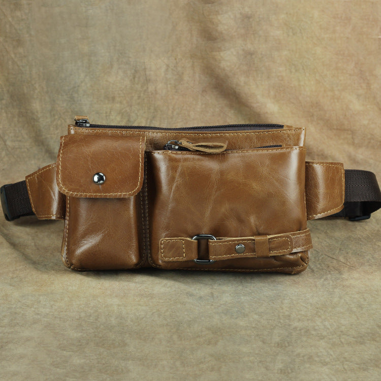 Women's & Men's & Leather Retro Oily Mobile Bags