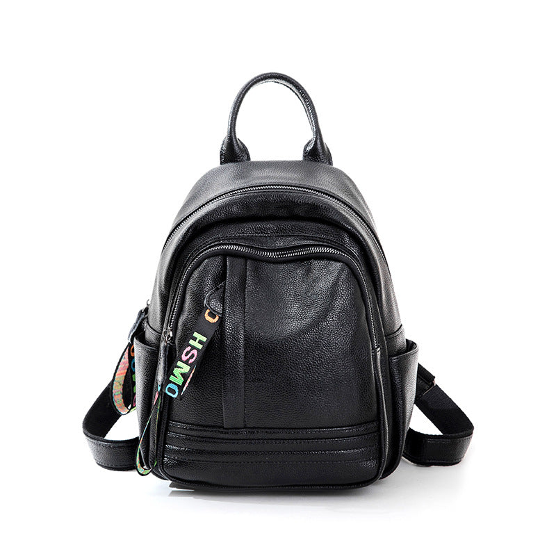 Women's Korean Trendy Fashion Soft Leather Backpacks