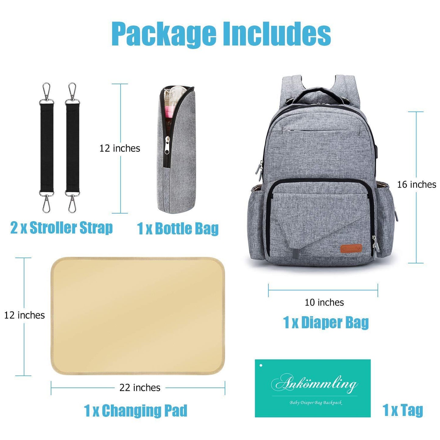 Slouchy Elegant Large Capacity Mummy Dad's Backpacks