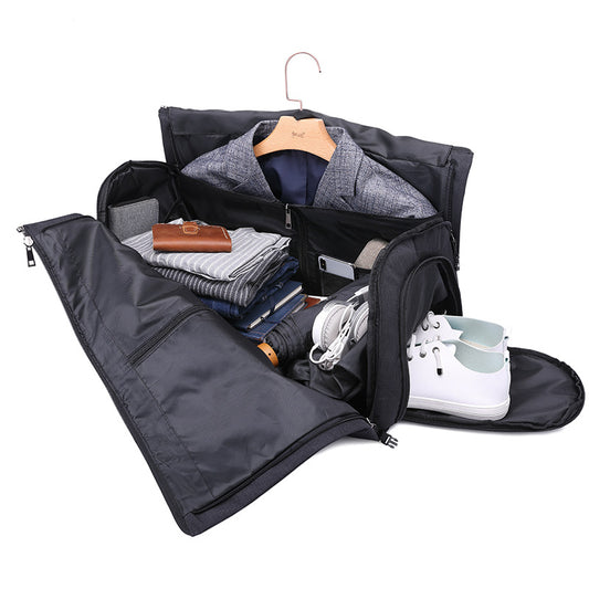 Men's Solid Color Oxford Cloth Suit Storage Travel Bags