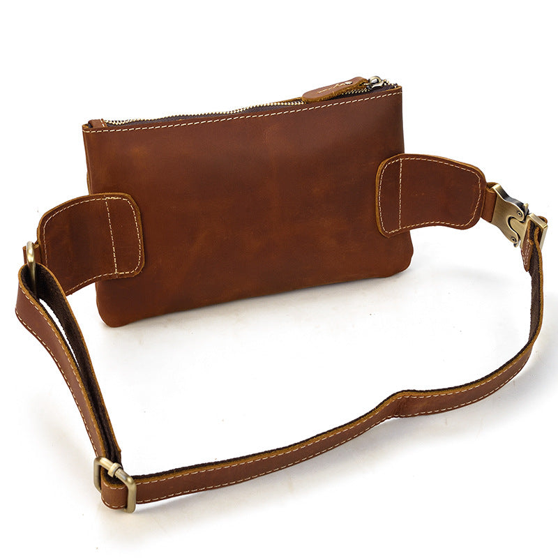 Men's Retro Crazy Horse First Layer Cowhide Bags