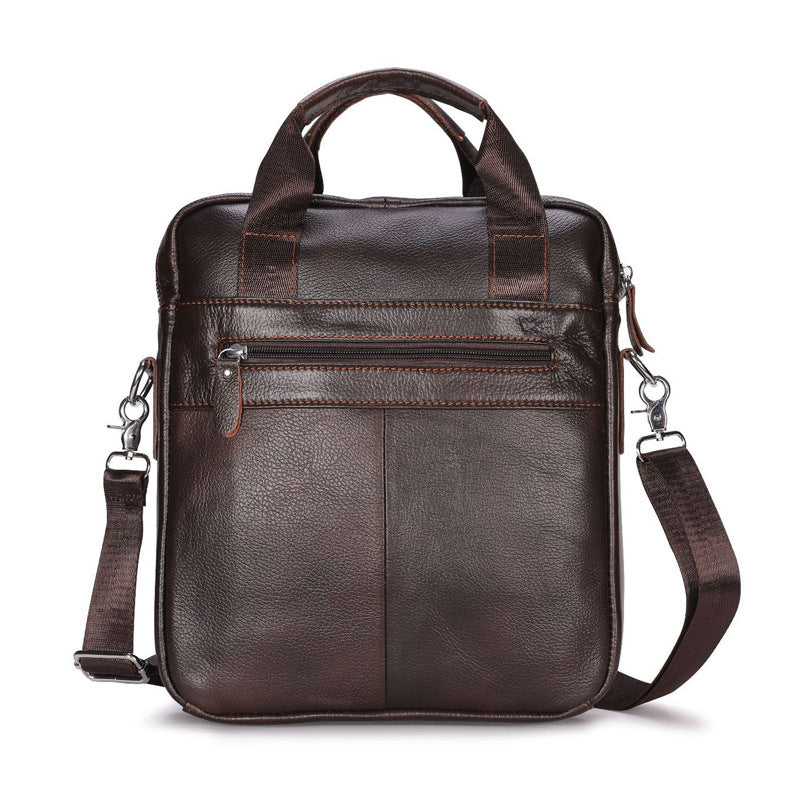 Men's Stylish Fashion First Layer Cowhide Men's Handbags