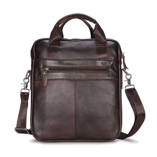 Men's Stylish Fashion First Layer Cowhide Men's Handbags