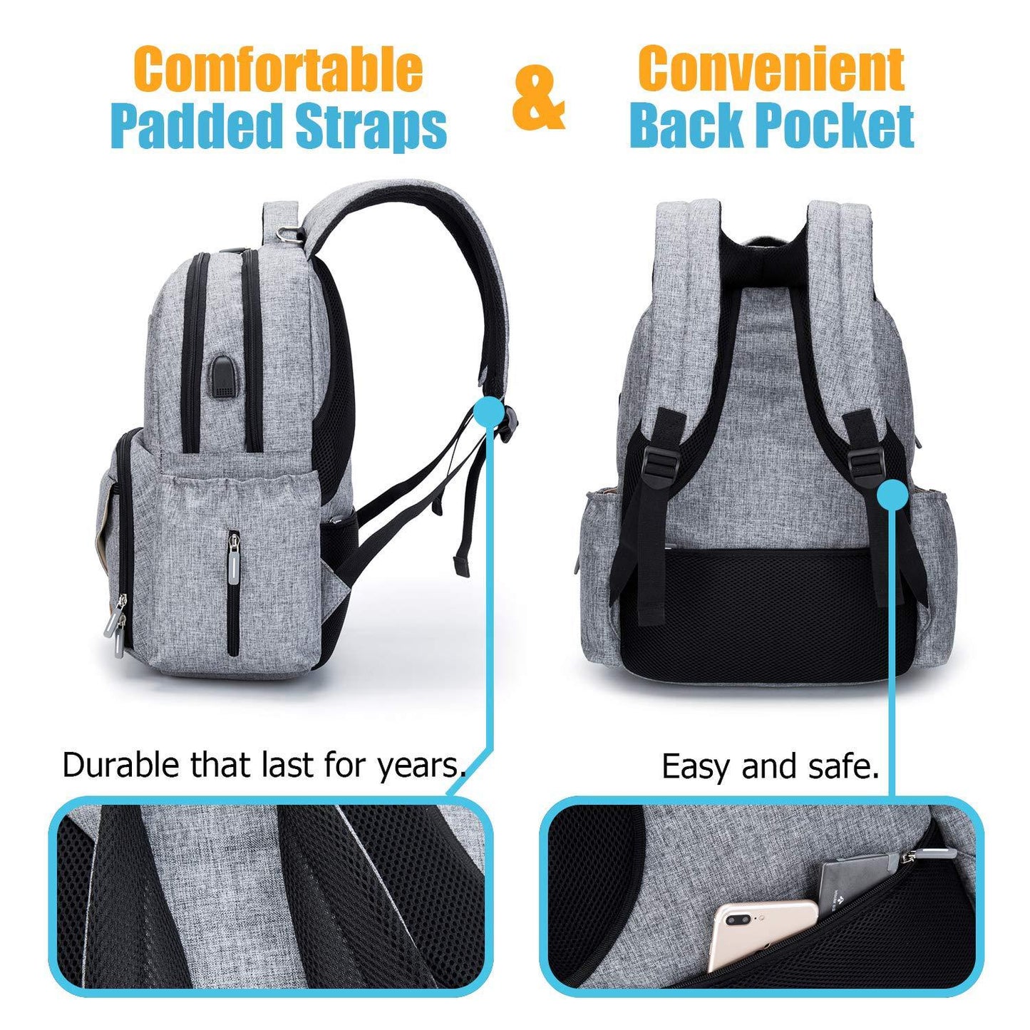 Slouchy Elegant Large Capacity Mummy Dad's Backpacks