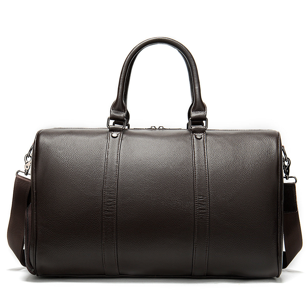 Men's Leather Short-distance Large Capacity Moving For Business Travel Bags