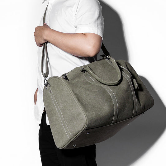 Women's & Men's & Large Capacity Canvas Trendy Cycling Portable Travel Bags