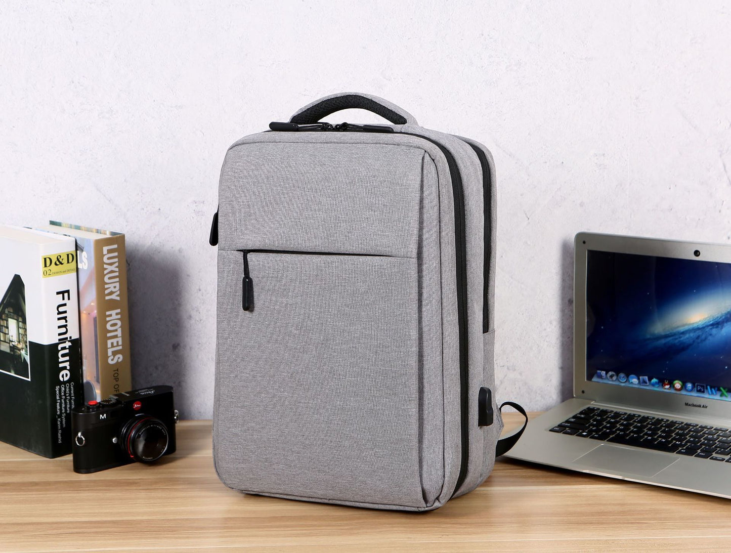 Men's Business Commute Charging Inch Computer Large Backpacks