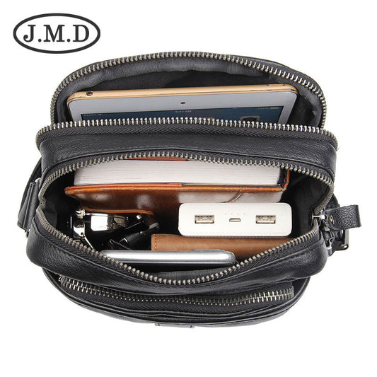 Men's New Comfortable Leather Waterproof Cowhide Men's Shoulder Bags