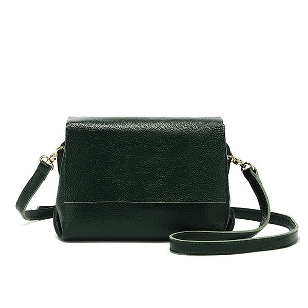 Women's Genuine Leather Fashion Soft Cowhide Simple Crossbody Bags