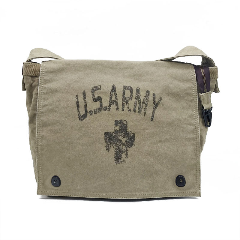 Durable Washed Worn Retro Thickened Canvas Men's Shoulder Bags