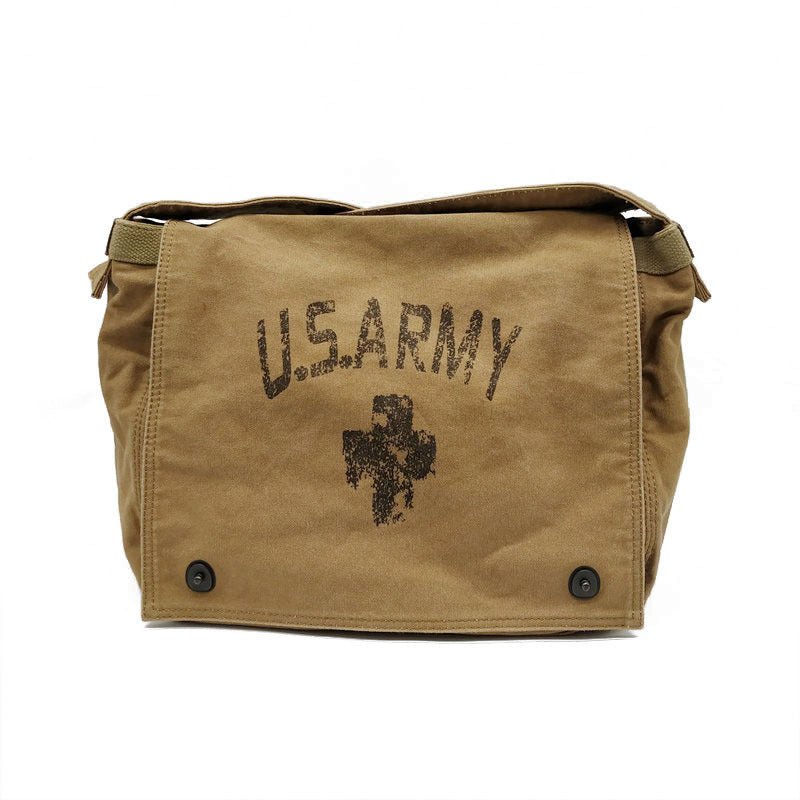 Durable Washed Worn Retro Thickened Canvas Men's Shoulder Bags