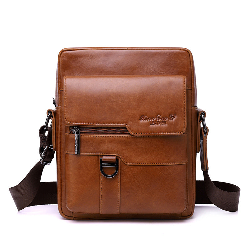 Men's Leather Vintage First Layer Cowhide Korean Men's Messenger Bags