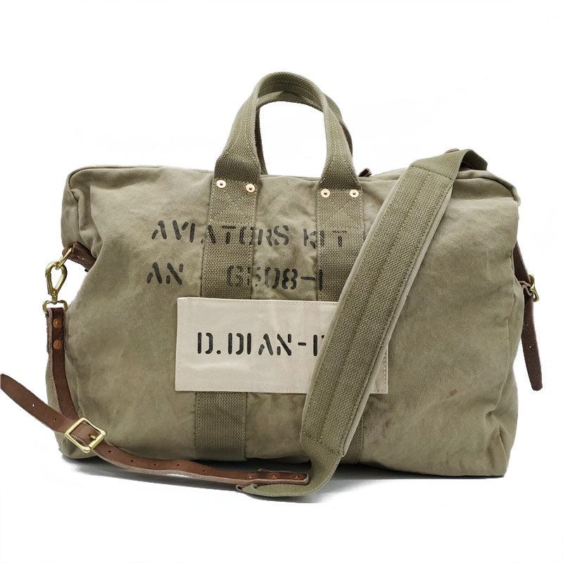 Ii Military Cowhide Large Capacity Retro Pilot Travel Bags