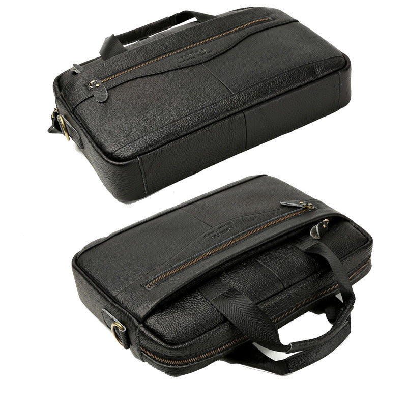 Elegant Men's Graceful Fashion Business Cowhide Bags
