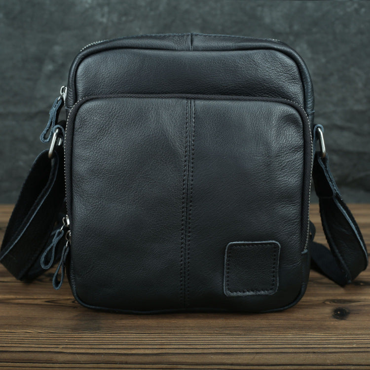 Men's Retro First Layer Cowhide Matte Leather Bags