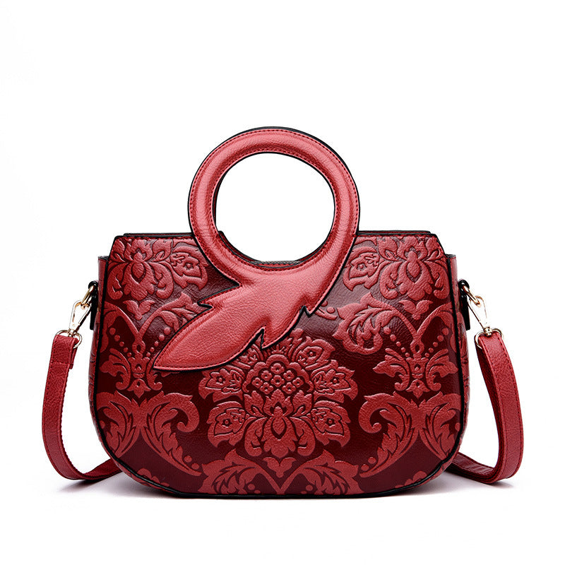 Women's Chinese Style Retro Flower Fashion Handbags