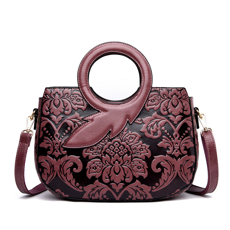 Women's Chinese Style Retro Flower Fashion Handbags