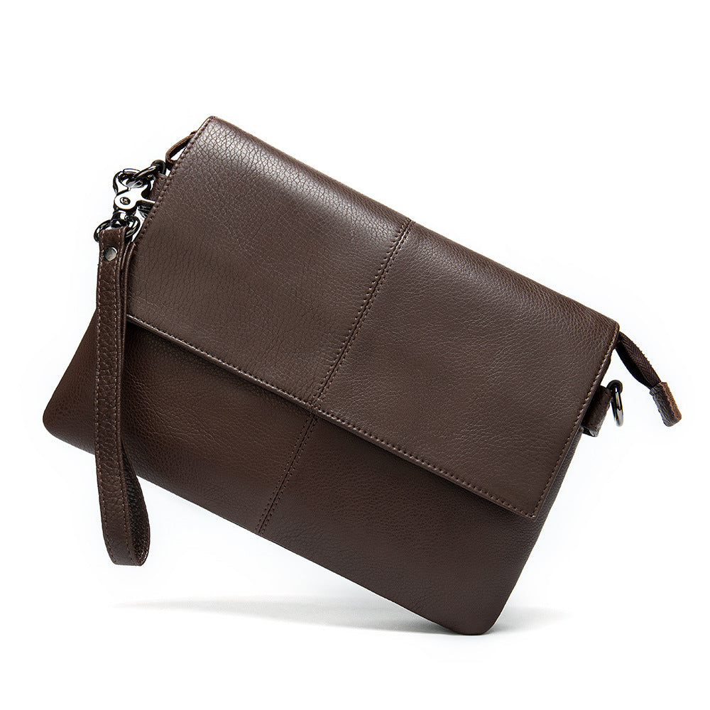 Men's Leather Large Capacity Soft Wrist Vintage Men's Messenger Bags