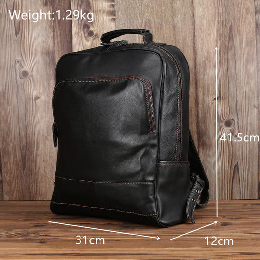 Women's & Men's Business Leather Retro Crazy Horse Super Soft Backpacks