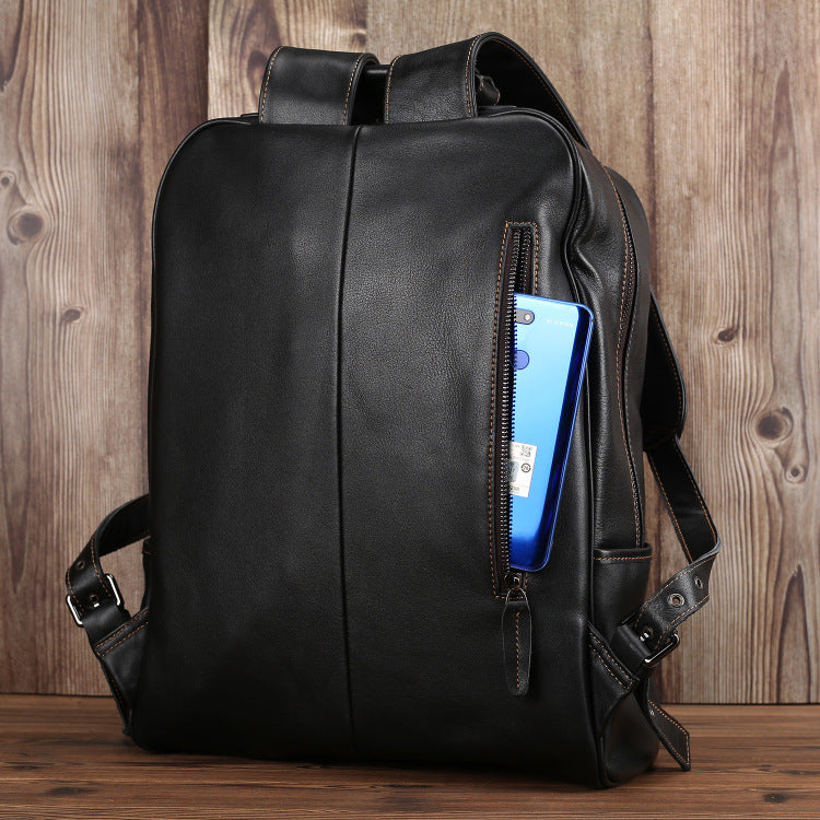 Women's & Men's Business Leather Retro Crazy Horse Super Soft Backpacks