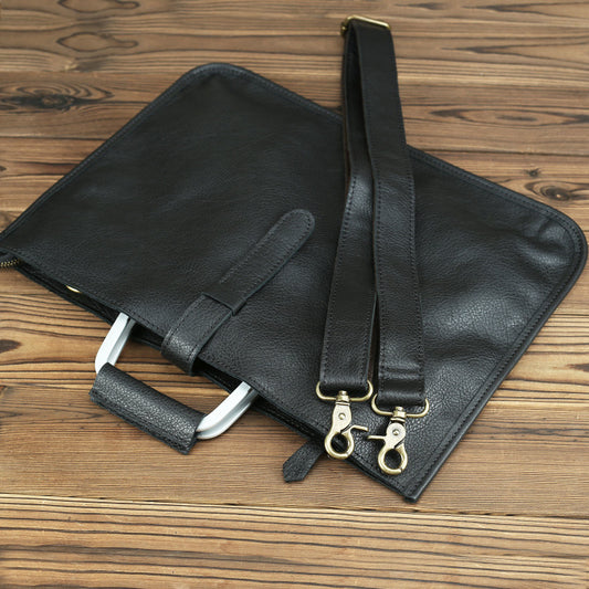 Men's Classic First Layer Cowhide Portable Leather Retro Men's Handbags