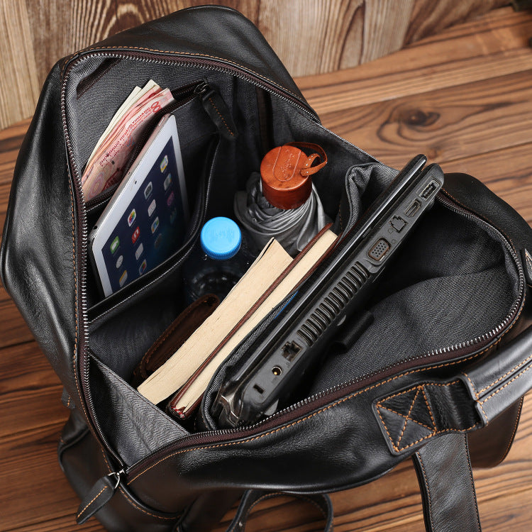 Women's & Men's Business Leather Retro Crazy Horse Super Soft Backpacks