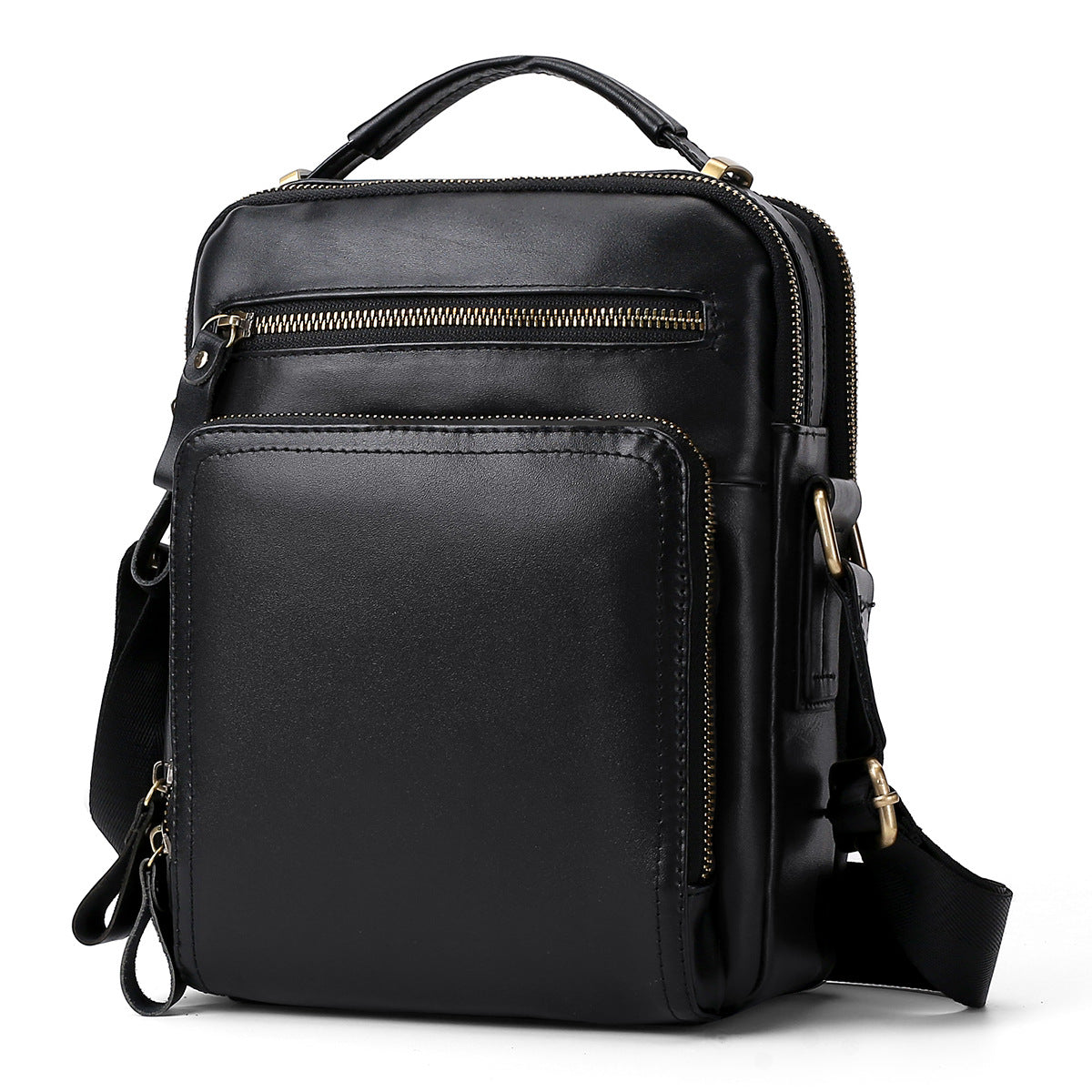 Men's Leather Fashion First Layer Cowhide Men's Messenger Bags