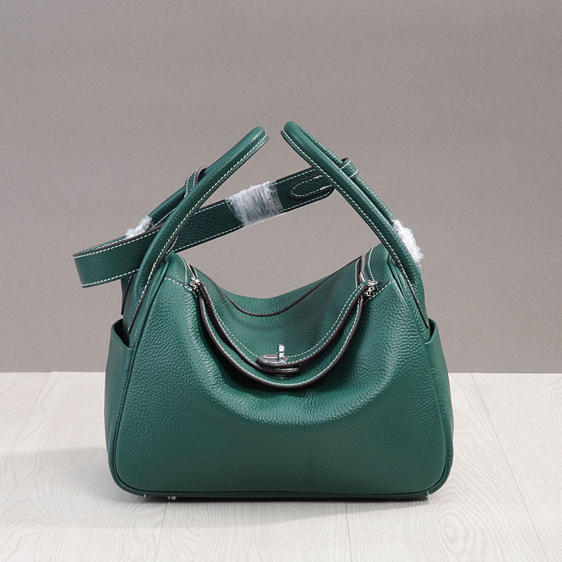 Women's Medicine Box Big Quality First Layer Leather Handbags