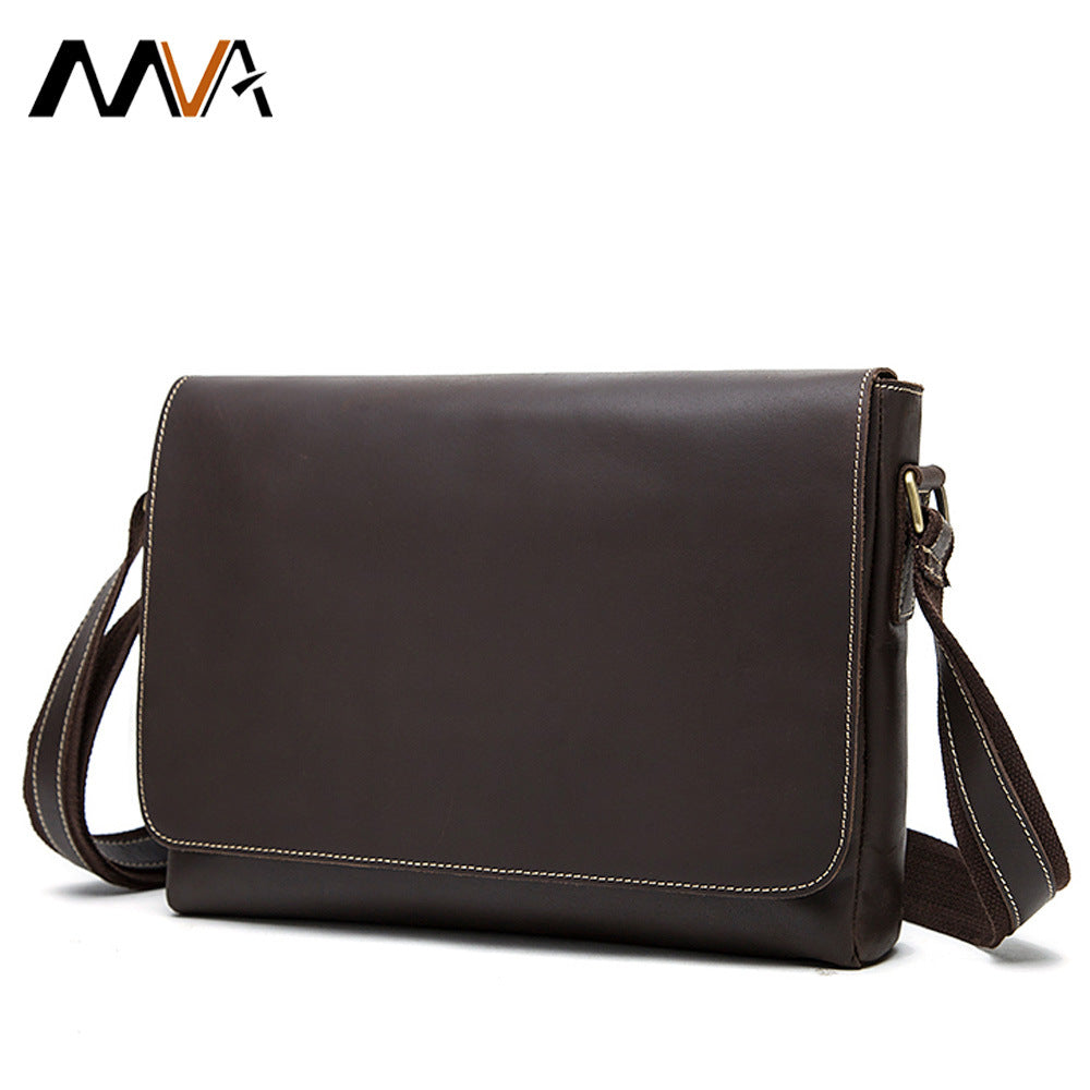 Men's Retro Crazy Horse Leather First Layer Men's Messenger Bags