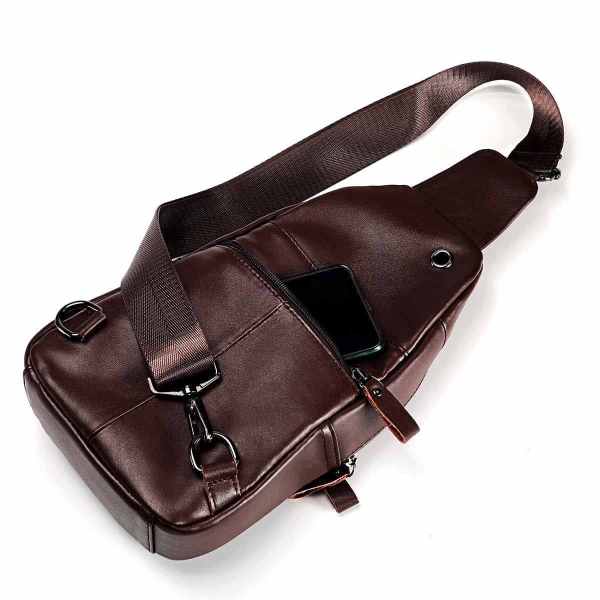 Men's Innovative Stylish Attractive Leather Slanted Men's Chest Bags
