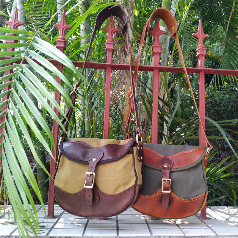 Women's & Men's & American Vintage Oil Wax Canvas Shoulder Bags