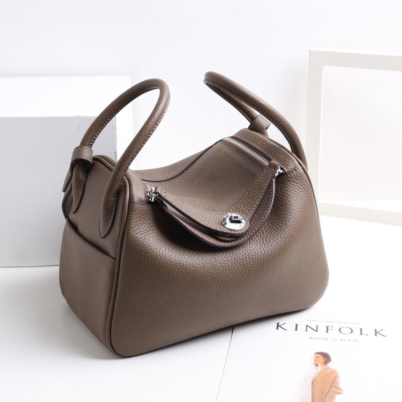 Pillow Fashion Soft Leather Genuine Large Handbags