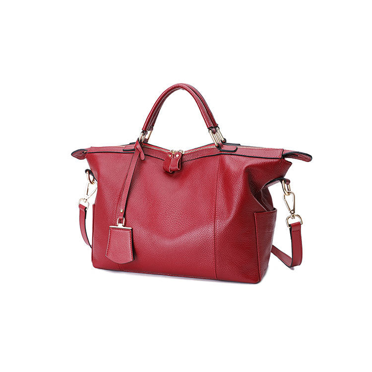Women's Genuine Leather First Layer Cowhide Large Handbags