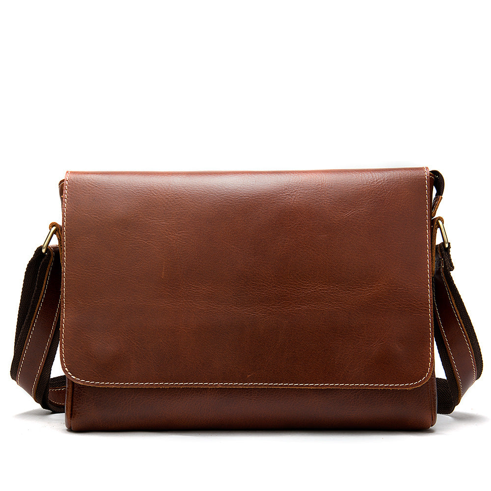 Men's Retro Leather Crazy Horse Fashion Men's Shoulder Bags