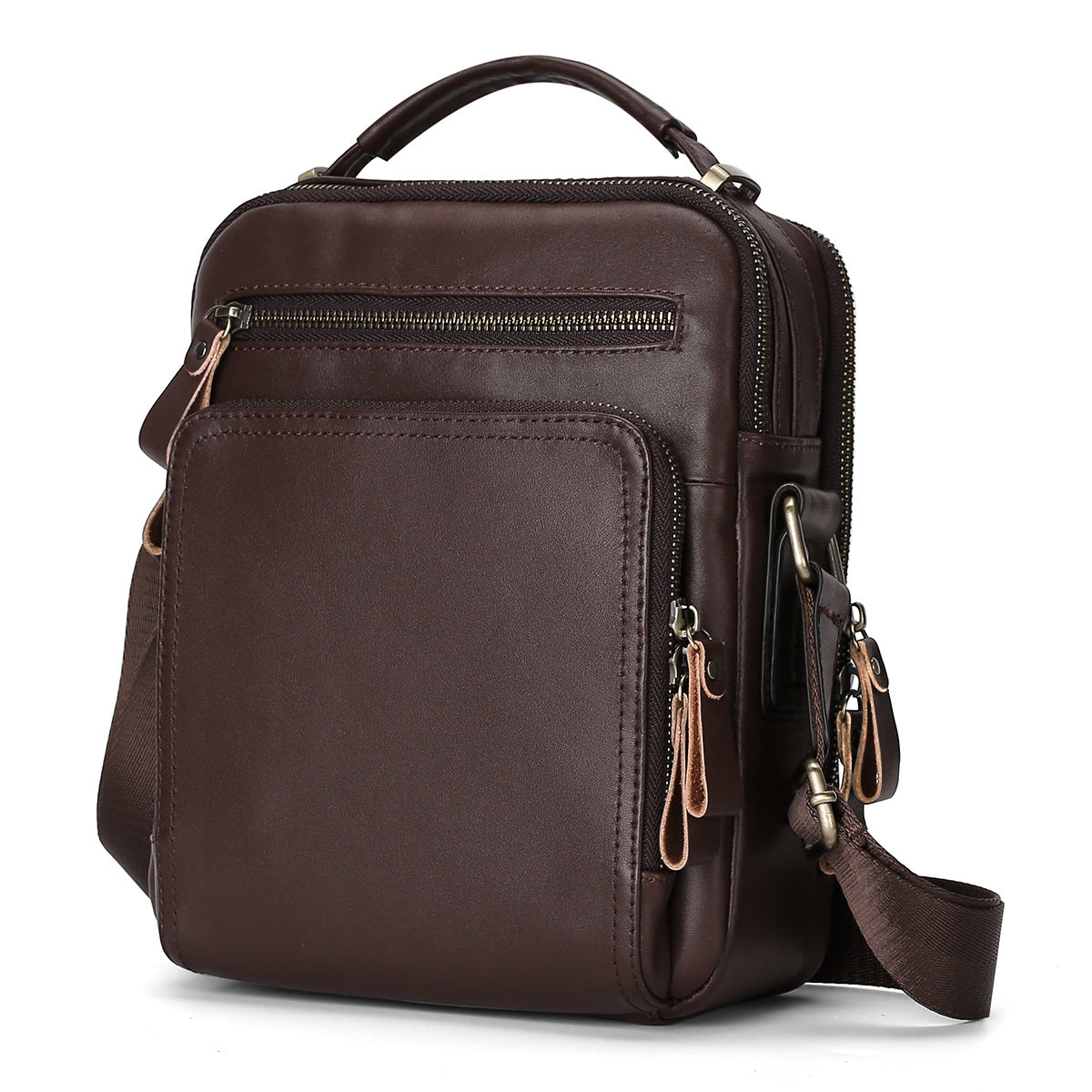 Men's Leather Fashion First Layer Cowhide Men's Messenger Bags