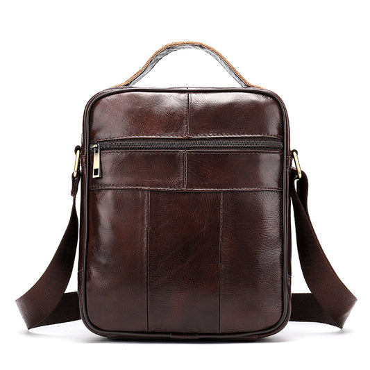 Men's Leather First Layer Cowhide Vintage Russia Men's Messenger Bags