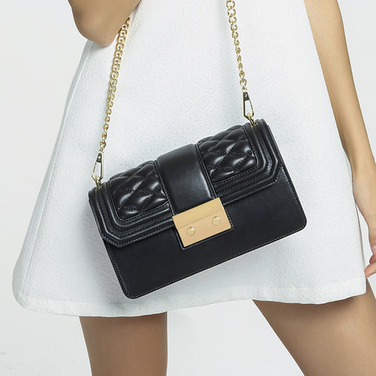 First Layer Leather Fashion Classic Rhombus Crossbody Bags
