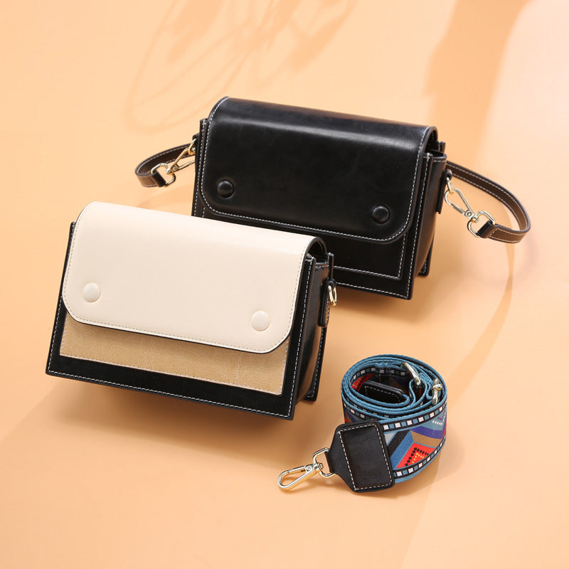 Women's Genuine Leather Made Korean Versatile Fashion Crossbody Bags