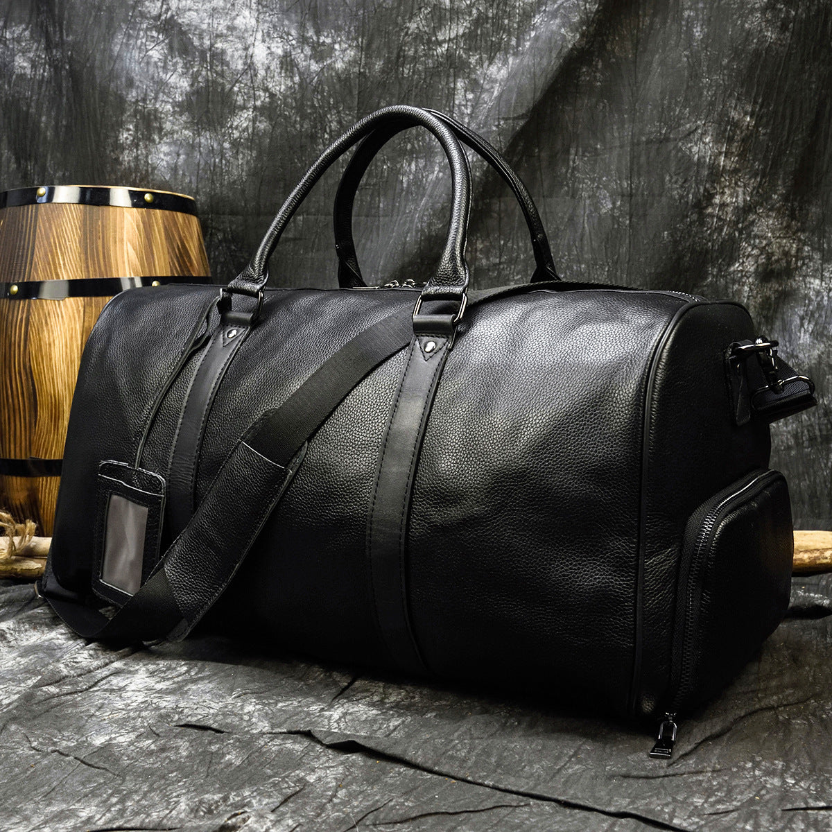 Versatile Unique First Layer Cowhide Fitness Travel Bags