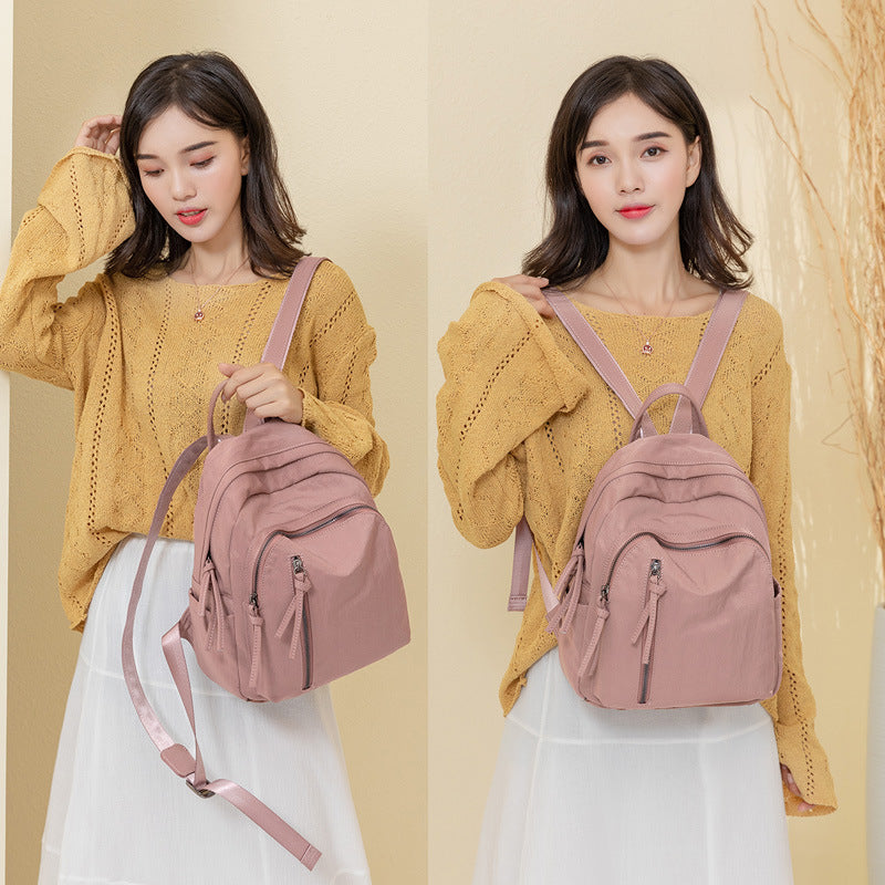 Women's Oxford Cloth Fashionable Korean Style Canvas Backpacks
