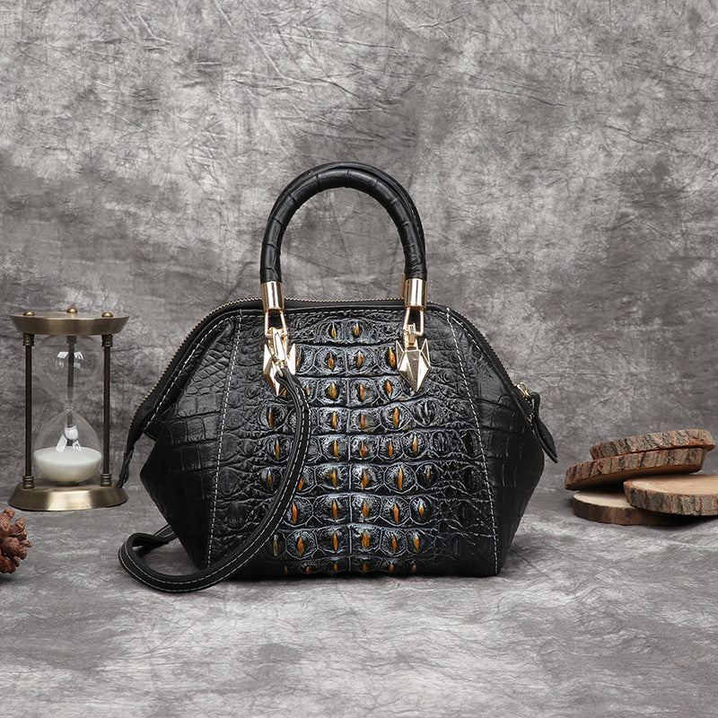 Women's Live Vintage Leather Vegetable Tanned Large Shoulder Bags