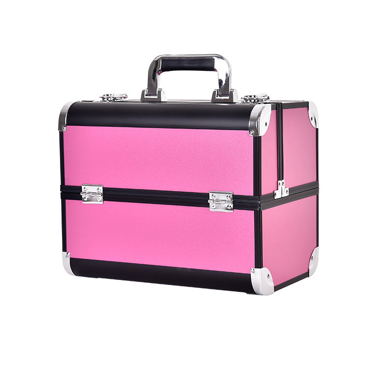 Rose Gold Large Nail Beauty Box Cosmetic Cases