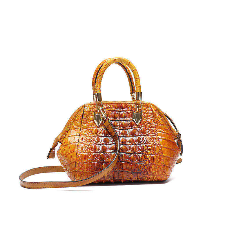 Women's Live Vintage Leather Vegetable Tanned Large Shoulder Bags