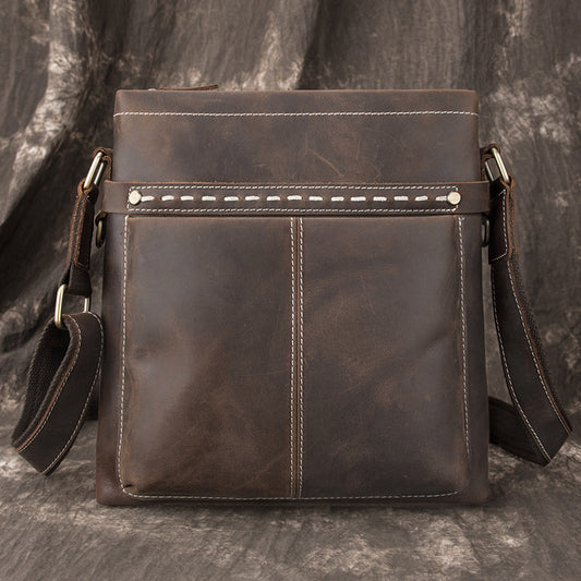 Men's Genuine Leather First Layer Cowhide Business Korean Men's Shoulder Bags