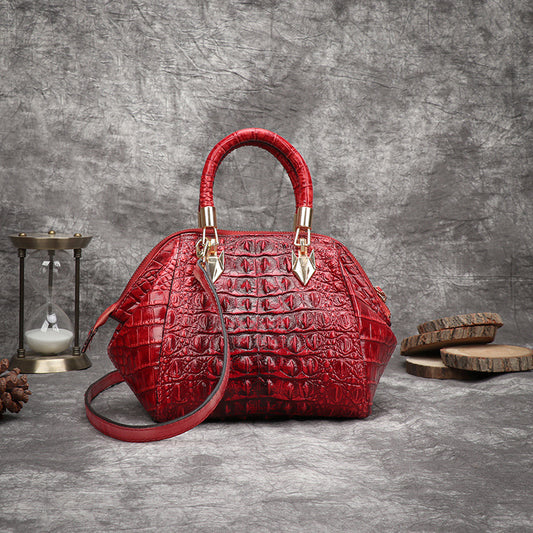 Women's Live Vintage Leather Vegetable Tanned Large Shoulder Bags